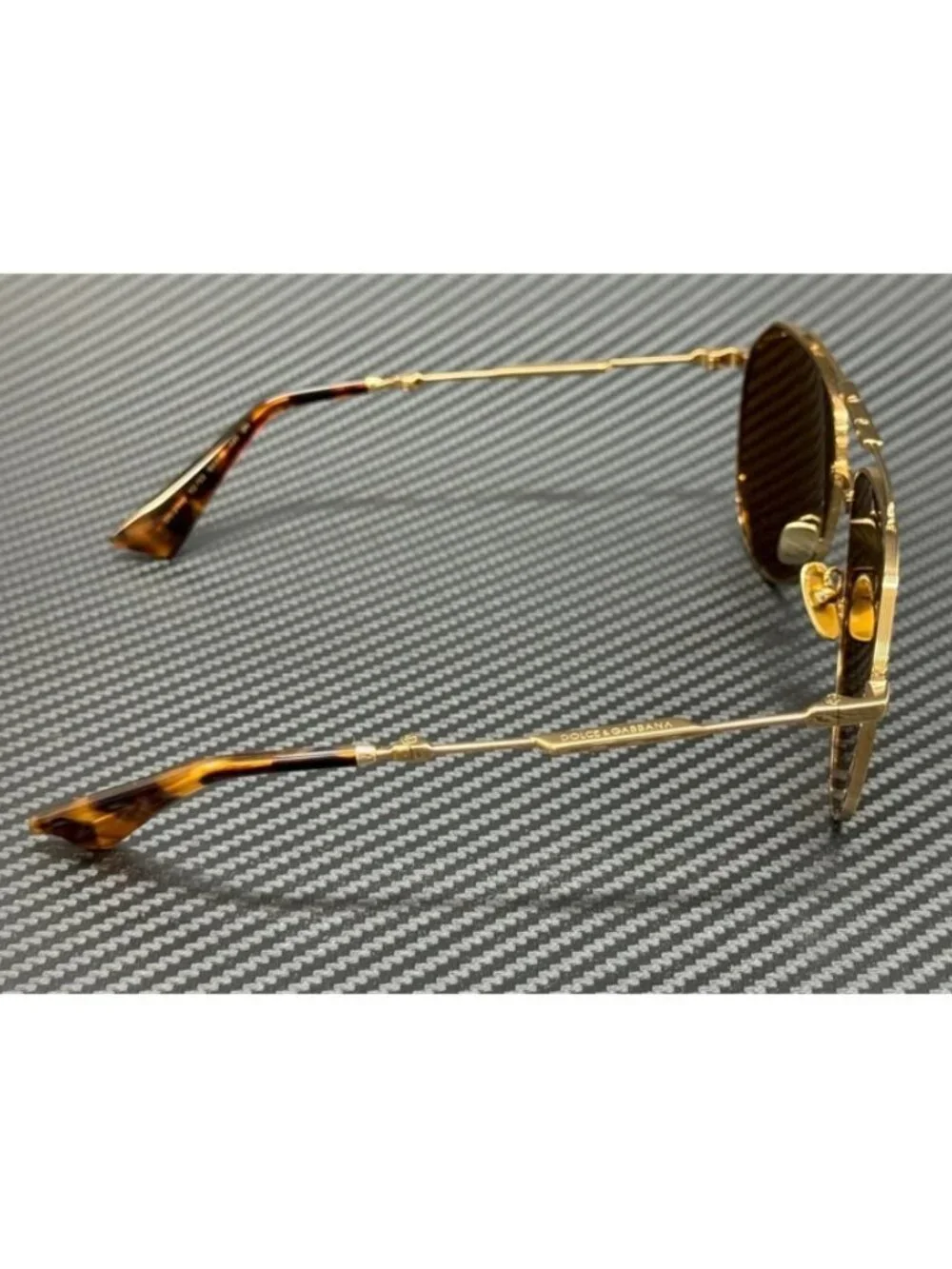 New Dolce & Gabbana Men Gold Sunglasses 60-15-140